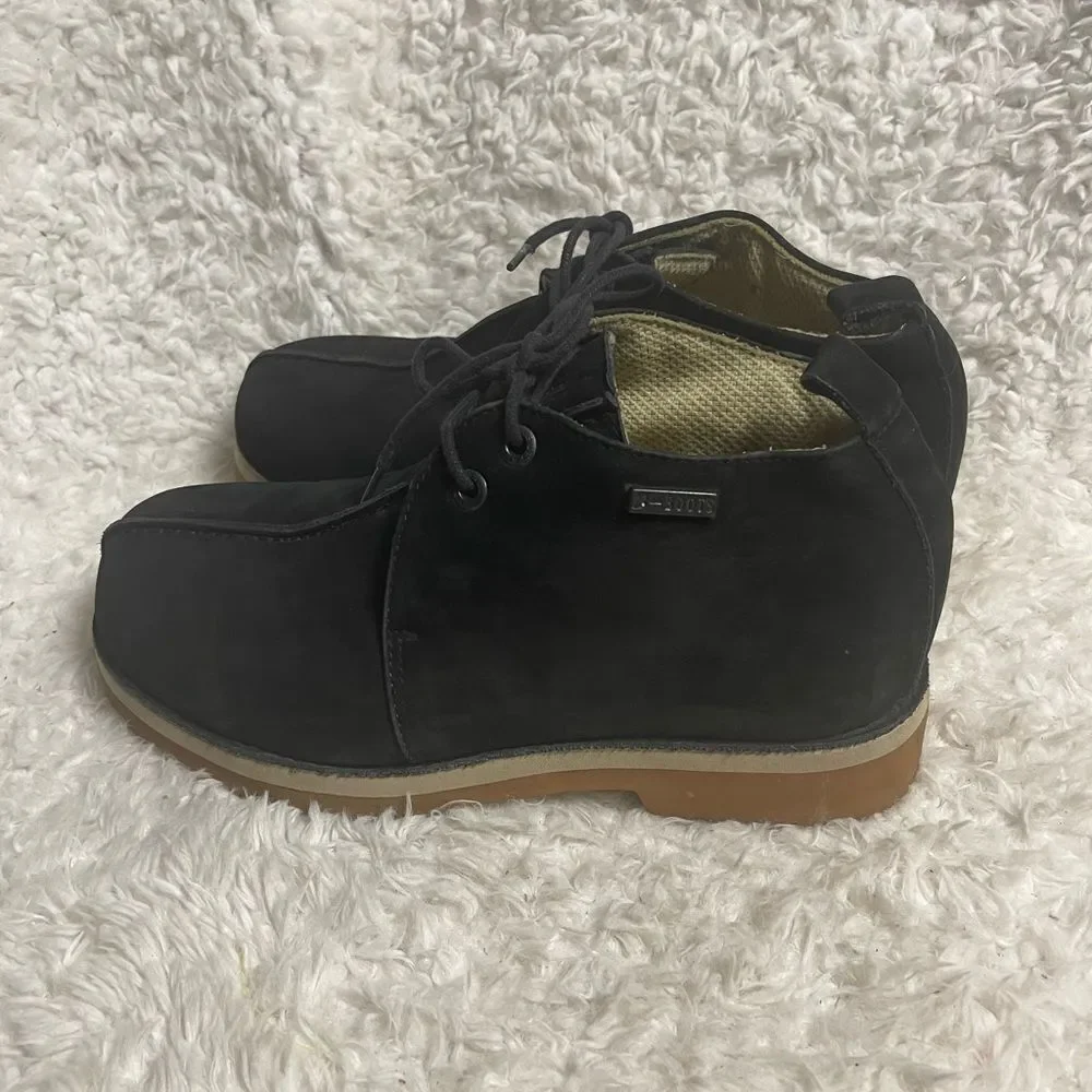Buffalino B Boots Men's Black Nubuck lace up Boots SZ10 Rubber soles.